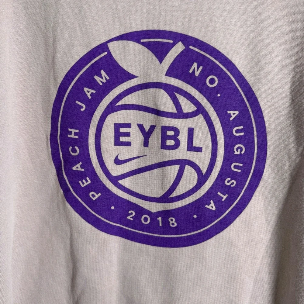 Nike EYBL Peach Jam 2018 Hoodie Mens XLT Lavender Pink Basketball Pullover